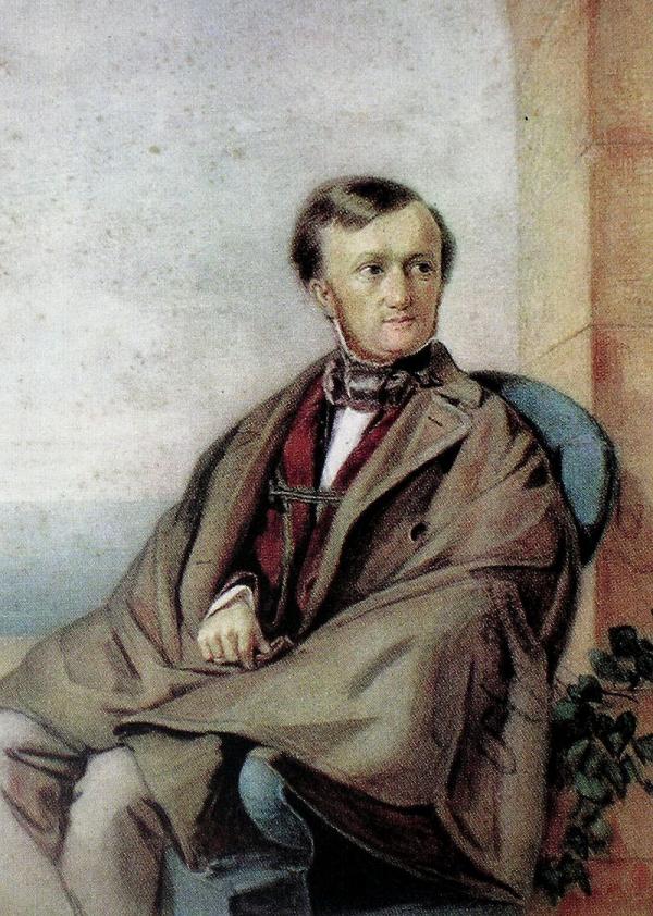 800px Richard Wagner Aquarell von 1853